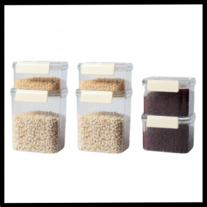 KIT 6 CONTENEDORES HERMÉTICOS