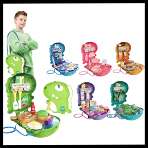 BOLSO DINOSAURIO 2 EN 1 CON SET DE JUGUETES