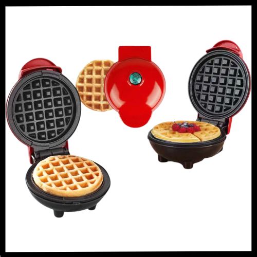MINI WAFFLERA ELÉCTRICA ANTIADHERENTE